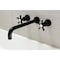 Kingston Brass KS8050NX Wall Mount Tub Faucet, Matte Black KS8050NX - alternate 2